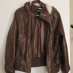 Brown Pleather Jacket